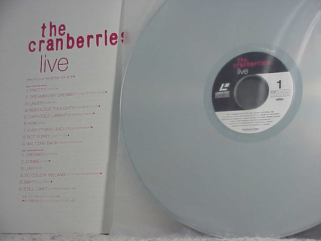 The Cranberries Live Laserdisc