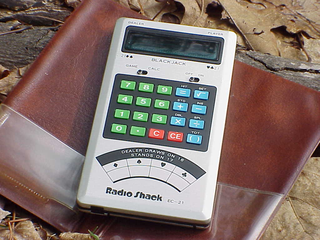 Radio Shack EC-21 Calculator and Blackjack front