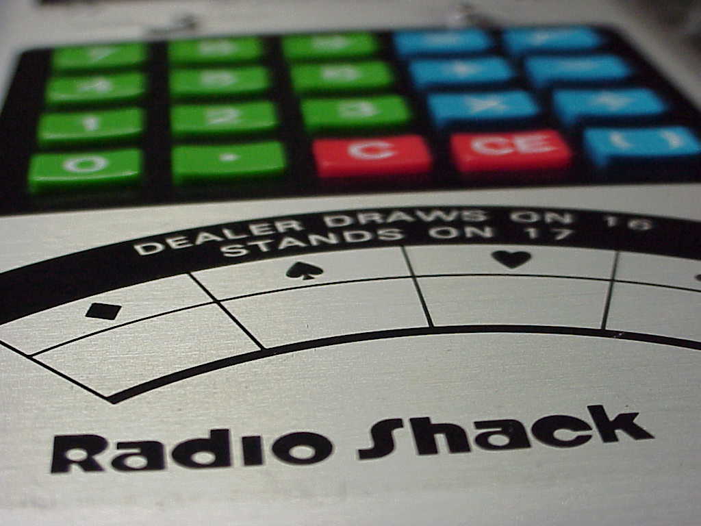 Radio Shack EC-21 Calculator and Blackjack front