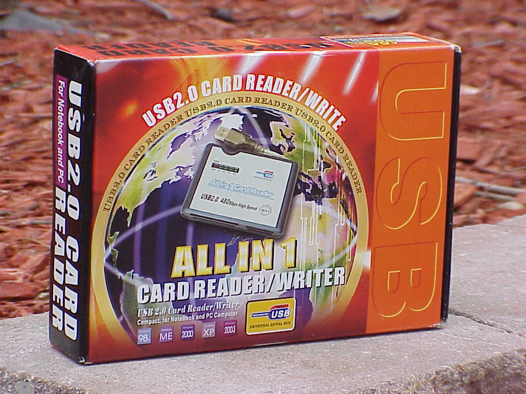 All in 1 USB 2.0 Card Reader Model A-8819B box front