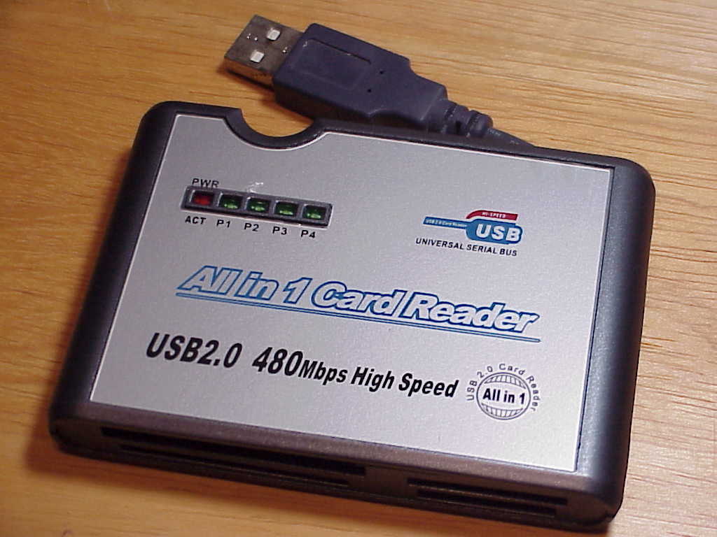All in 1 USB 2.0 Card Reader Model A-8819B