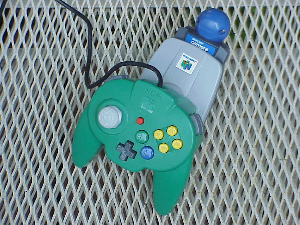 Hori Controller, Nintendo 64 Transfer Pak, Game Boy Camera