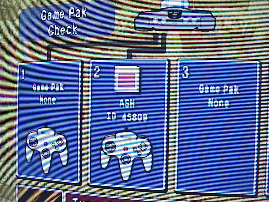 Pokemon Stadium Game Pak Check screenshot