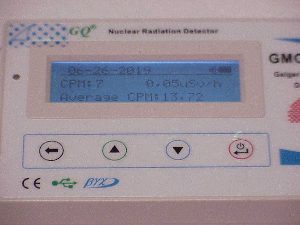 GMC-320 Plus Geiger Counter close up