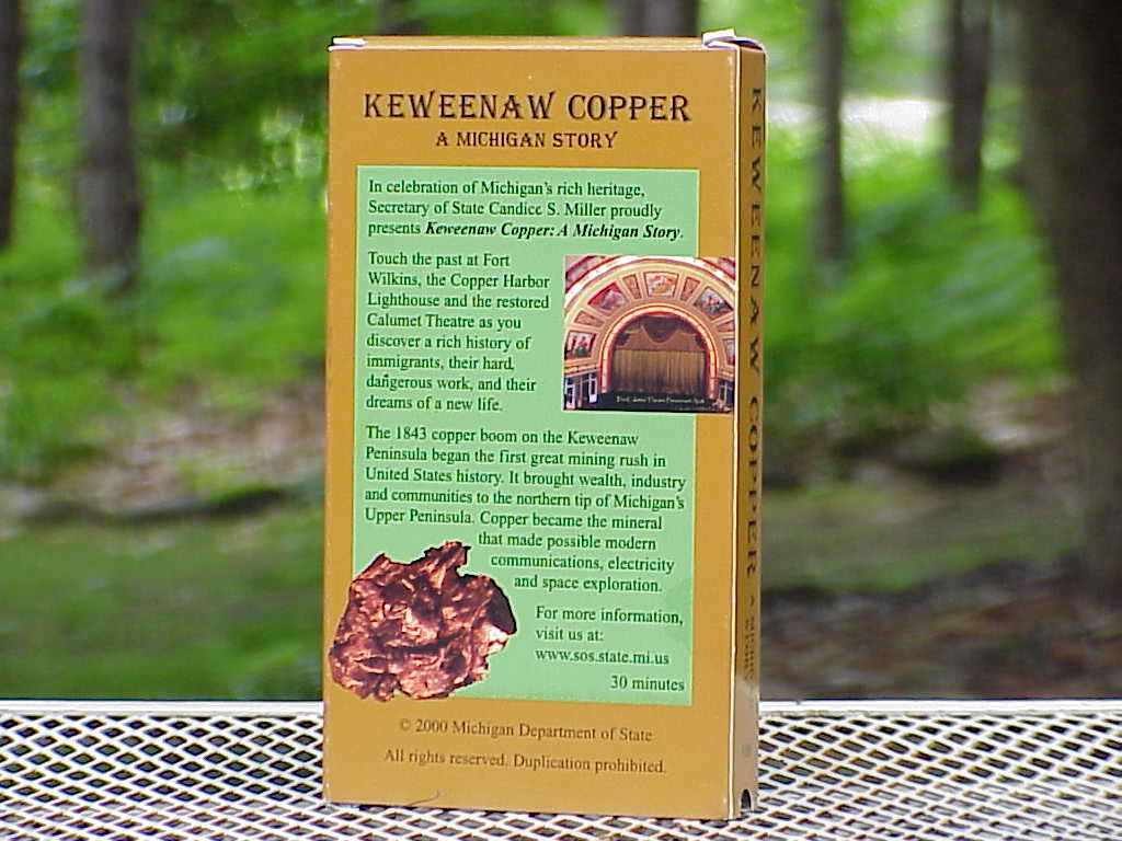 Keweenaw Copper: A Michigan Story - back
