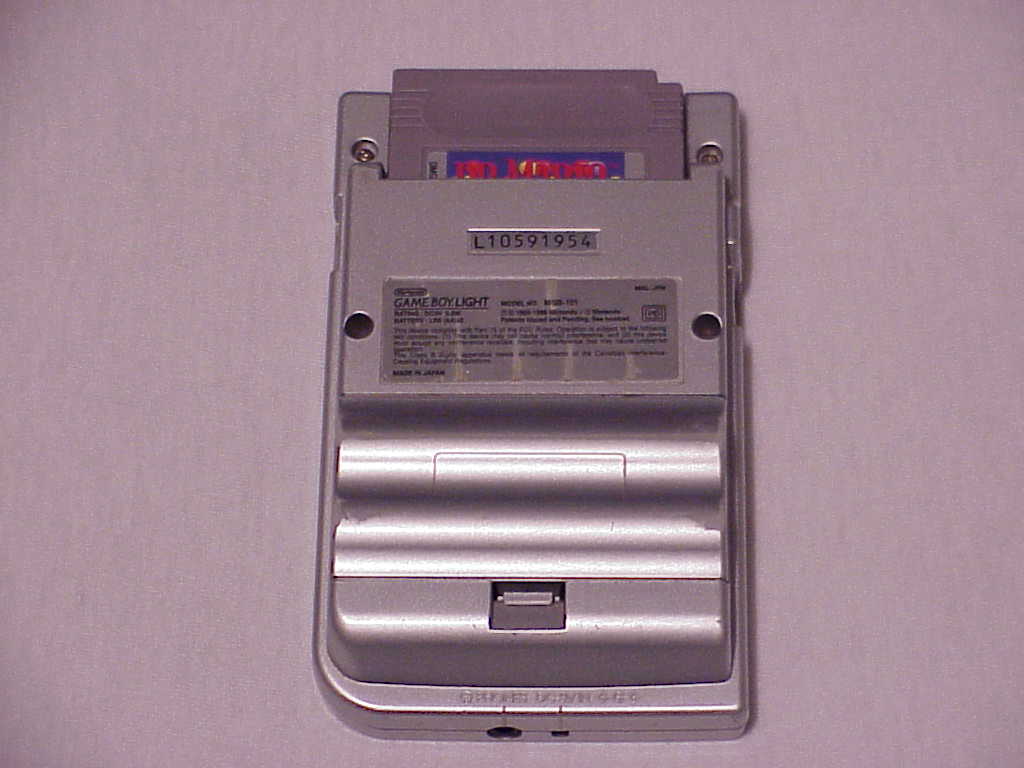 Nintendo Game Boy Light back