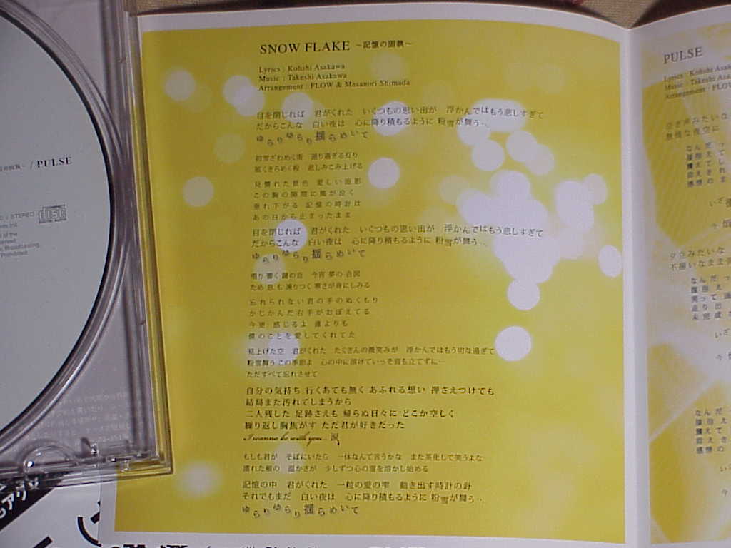 SNOW FLAKE ~記憶の固執~ / PULSE by FLOW lyrics