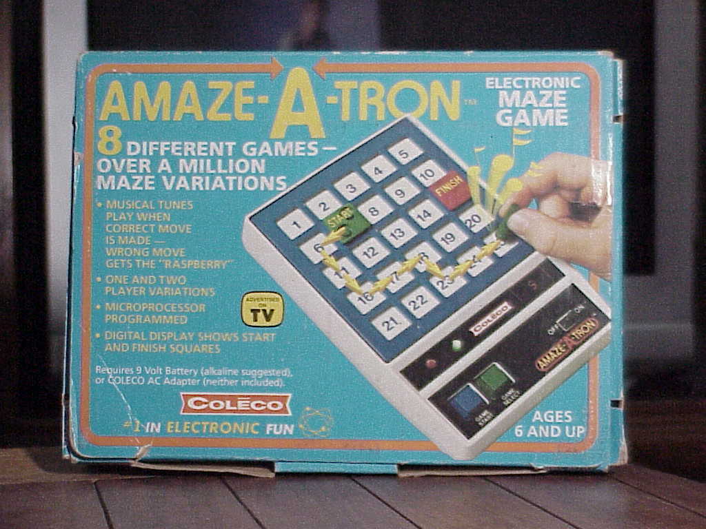 Coleco AMAZE-A-TRON box front