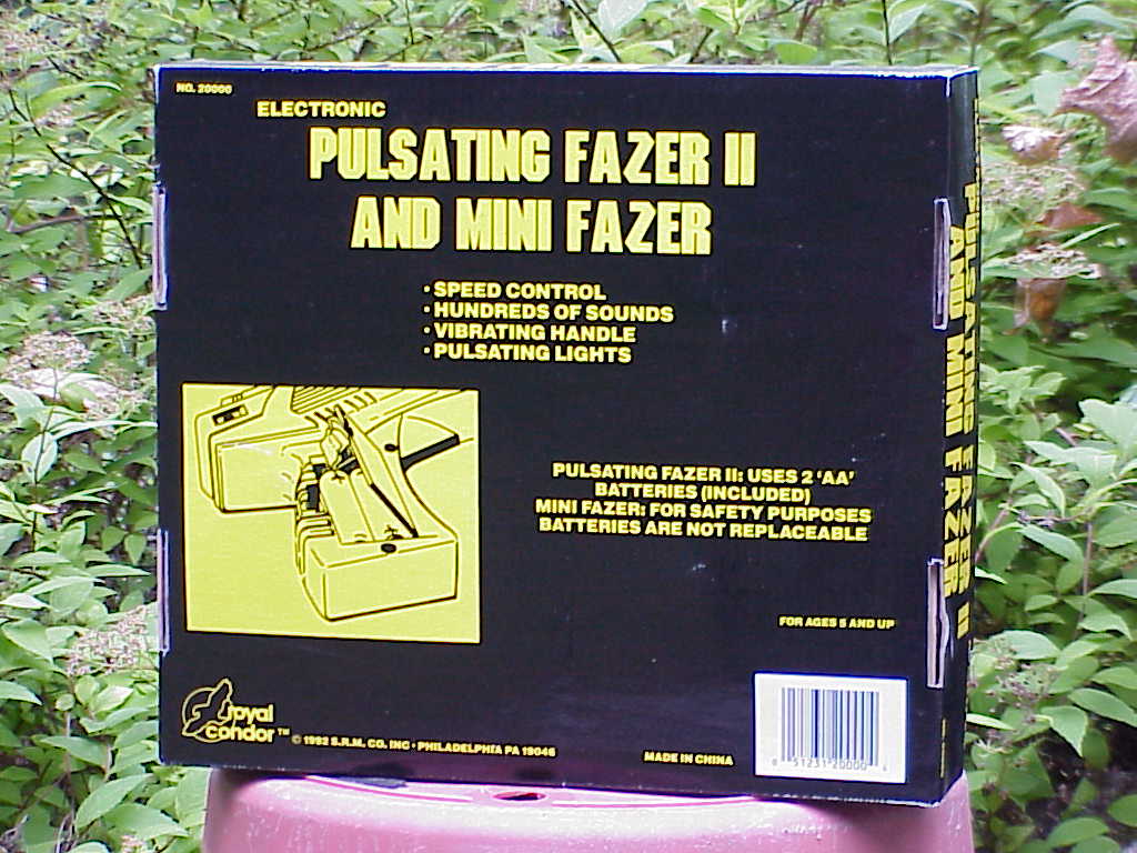 Pulsating Fazer II back of box