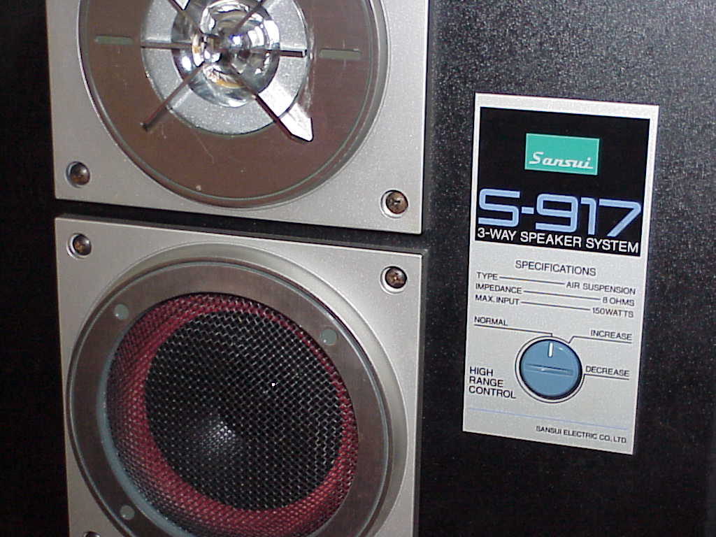 Sansui S-917 Speaker Midrange and Tweeter