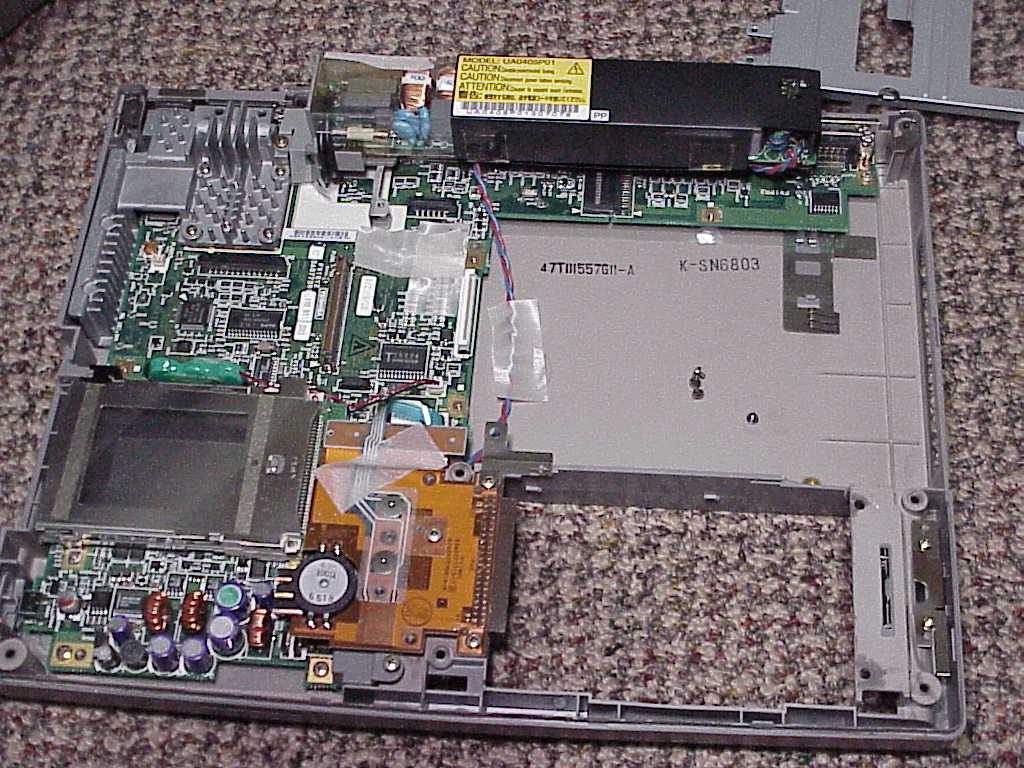 Toshiba Satellite 110CS Laptop - Inside