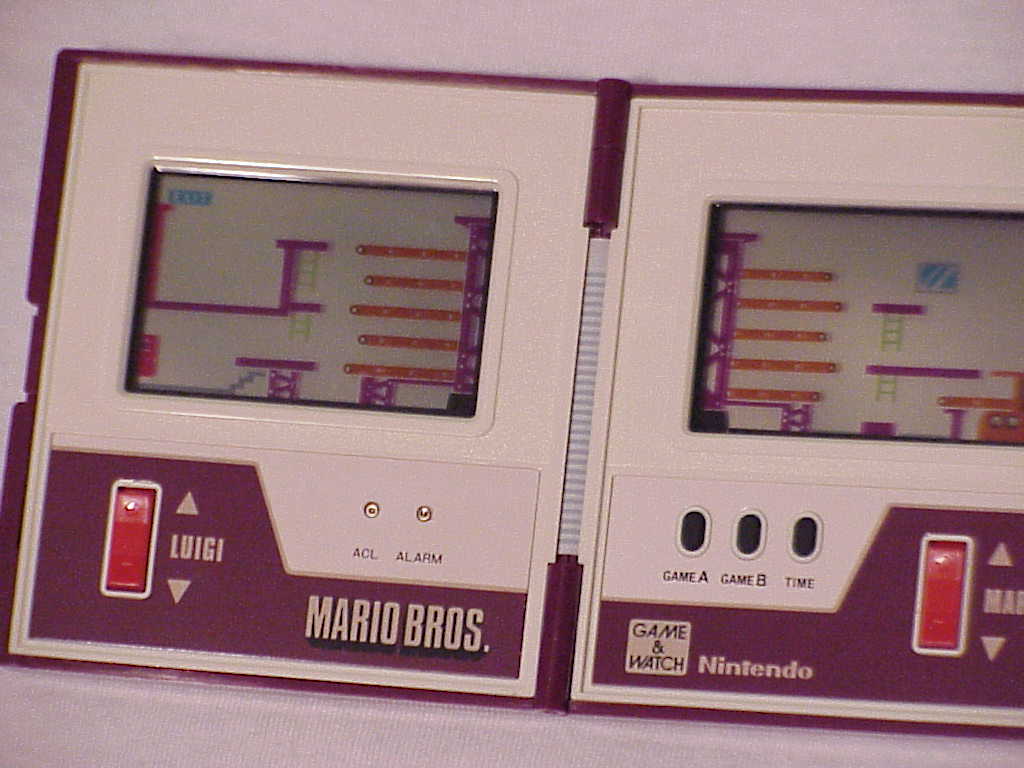 Game and Watch Mario Bros close-up