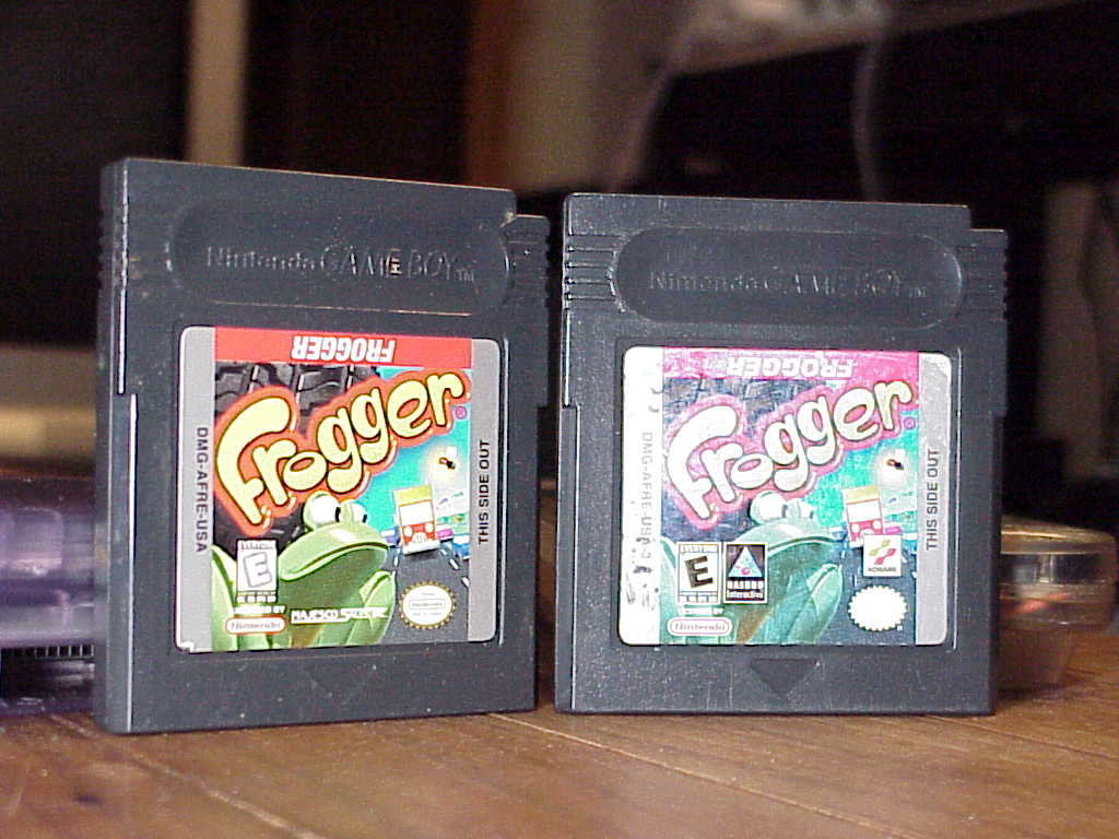 Frogger for Game Boy Color both carts