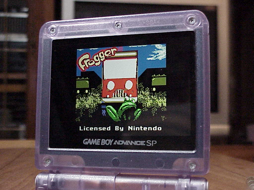 Frogger for Game Boy Color title screen