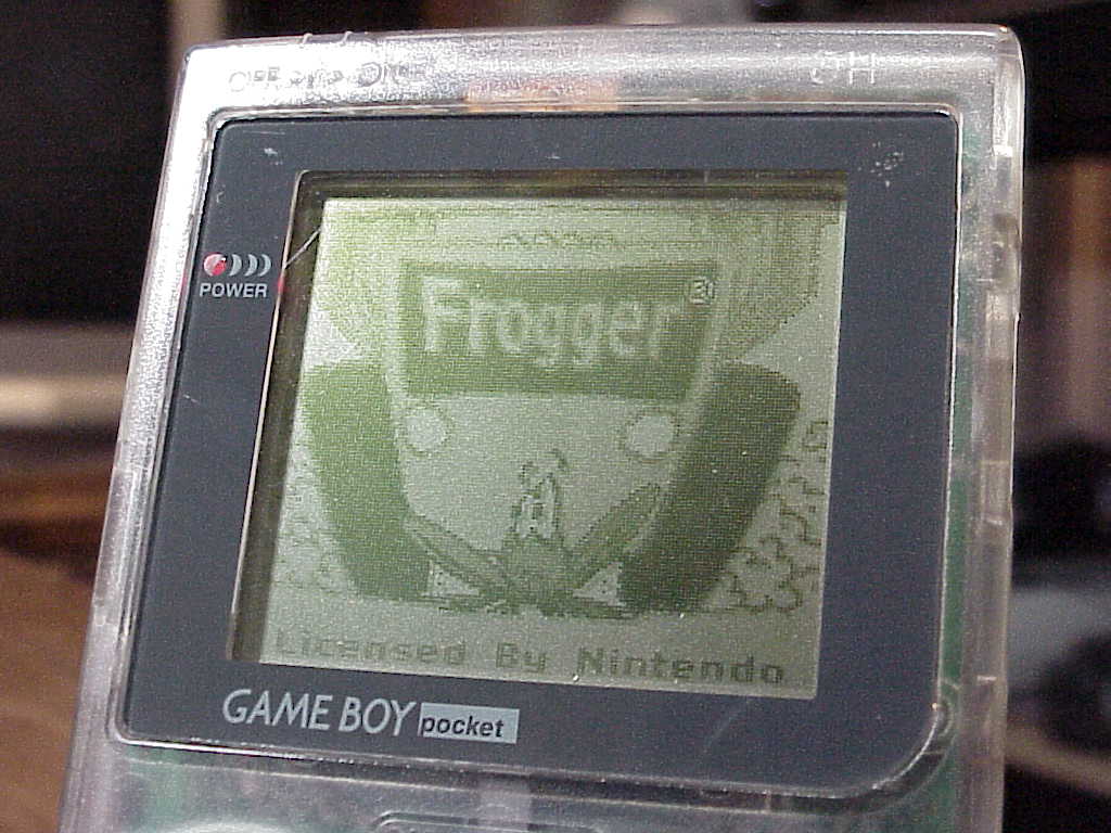 Frogger for Game Boy Color title screen