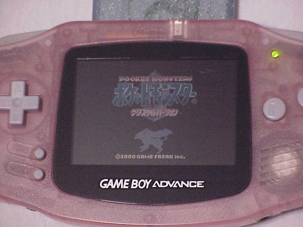 Pokemon Crystal screenshot on Game Boy Advance