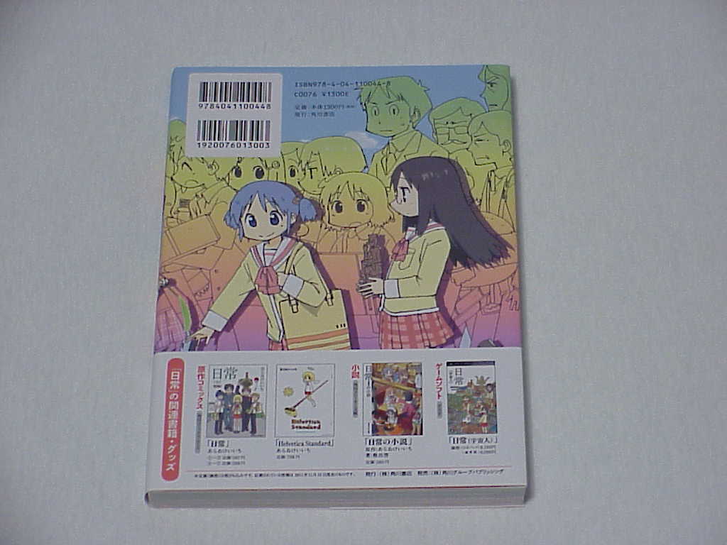 Nichijou anime guide book back