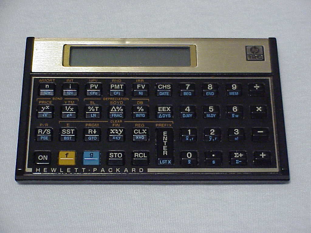 HP-12C calculator front