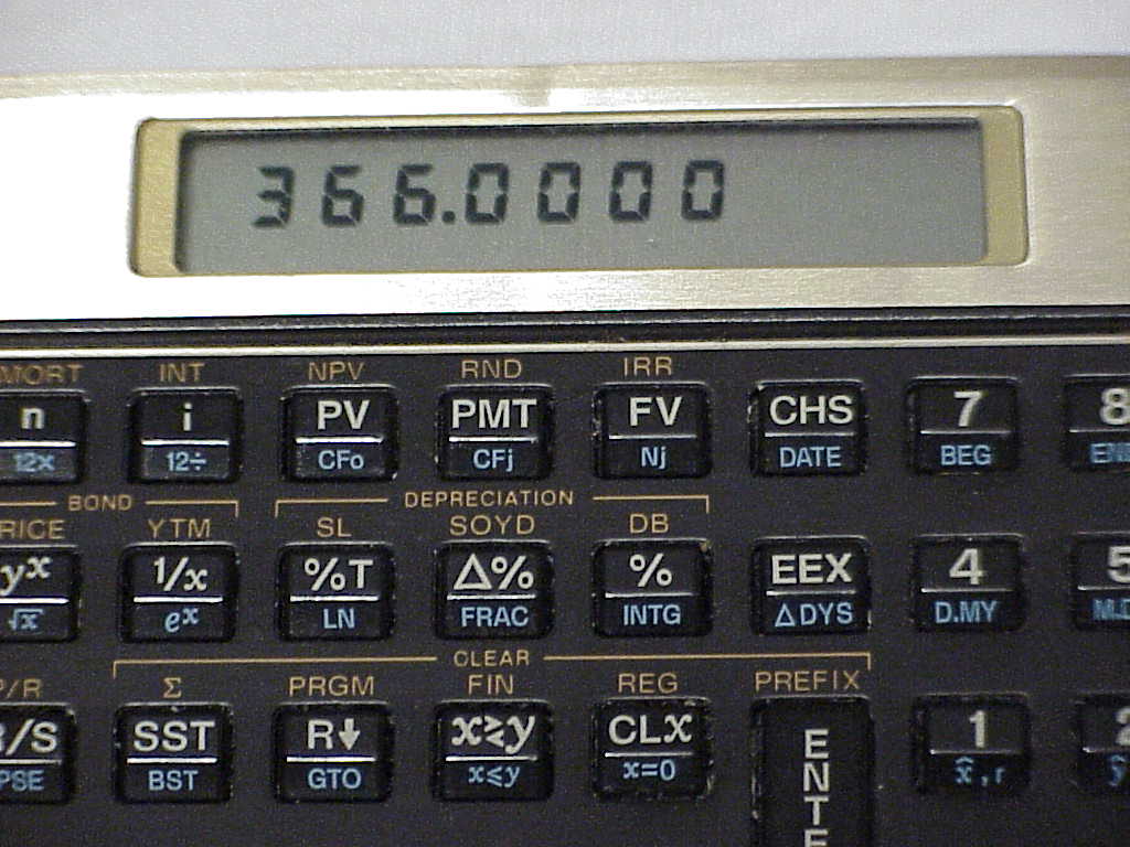 HP-12C calculator close-up