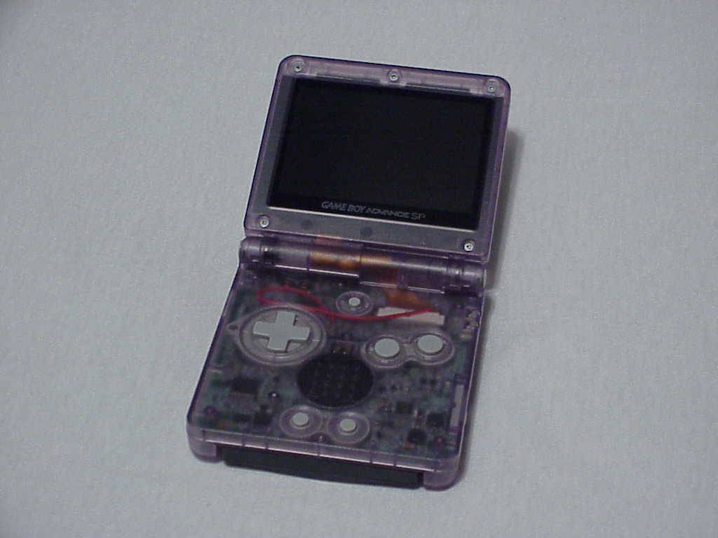 Game Boy Advance SP open