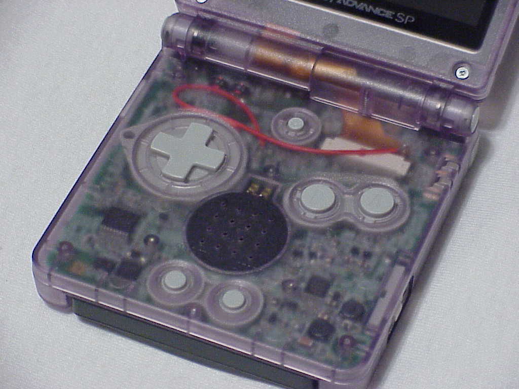 Game Boy Advance SP buttons