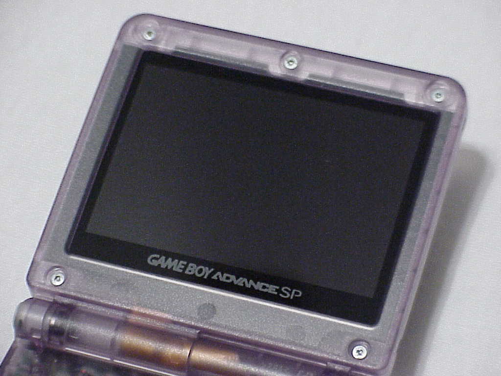 Game Boy Advance SP screen off