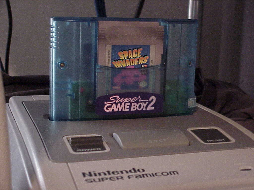 Space Invaders in a Super Game Boy 2