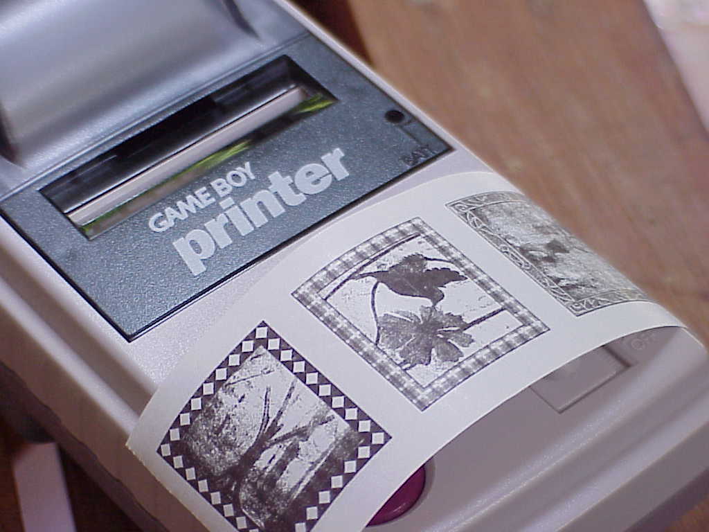 Game Boy Camera and Printer prints