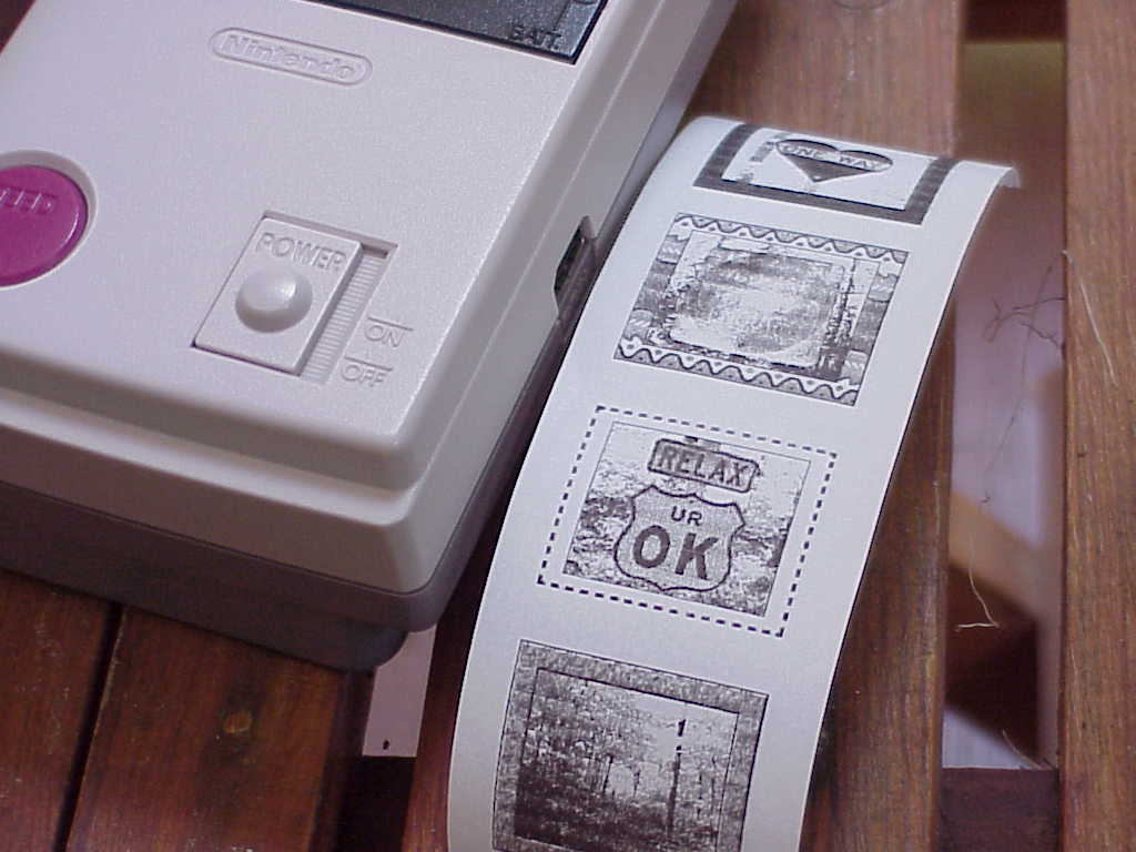 Game Boy Camera and Printer prints