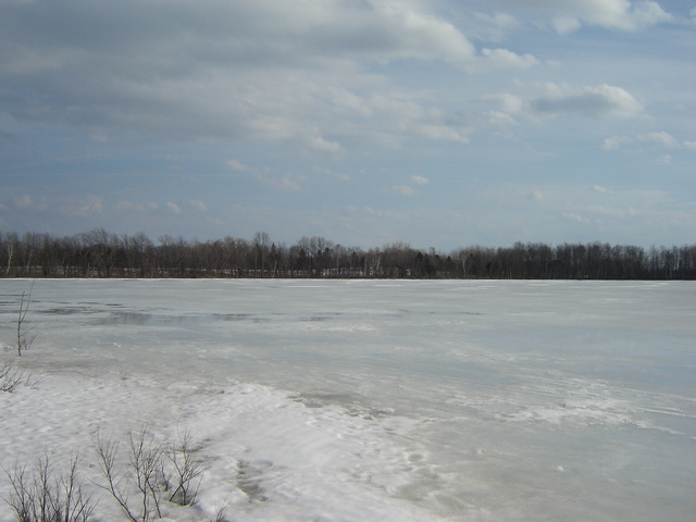 Frozen lake