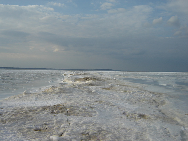 Frozen lake