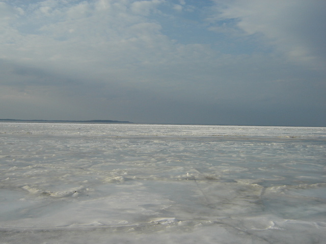 Frozen lake