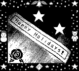 Nintendo Game Boy Camera photo - Happy holidays printout