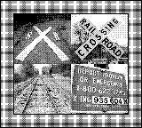 Nintendo Game Boy Camera photo - Railroad signs